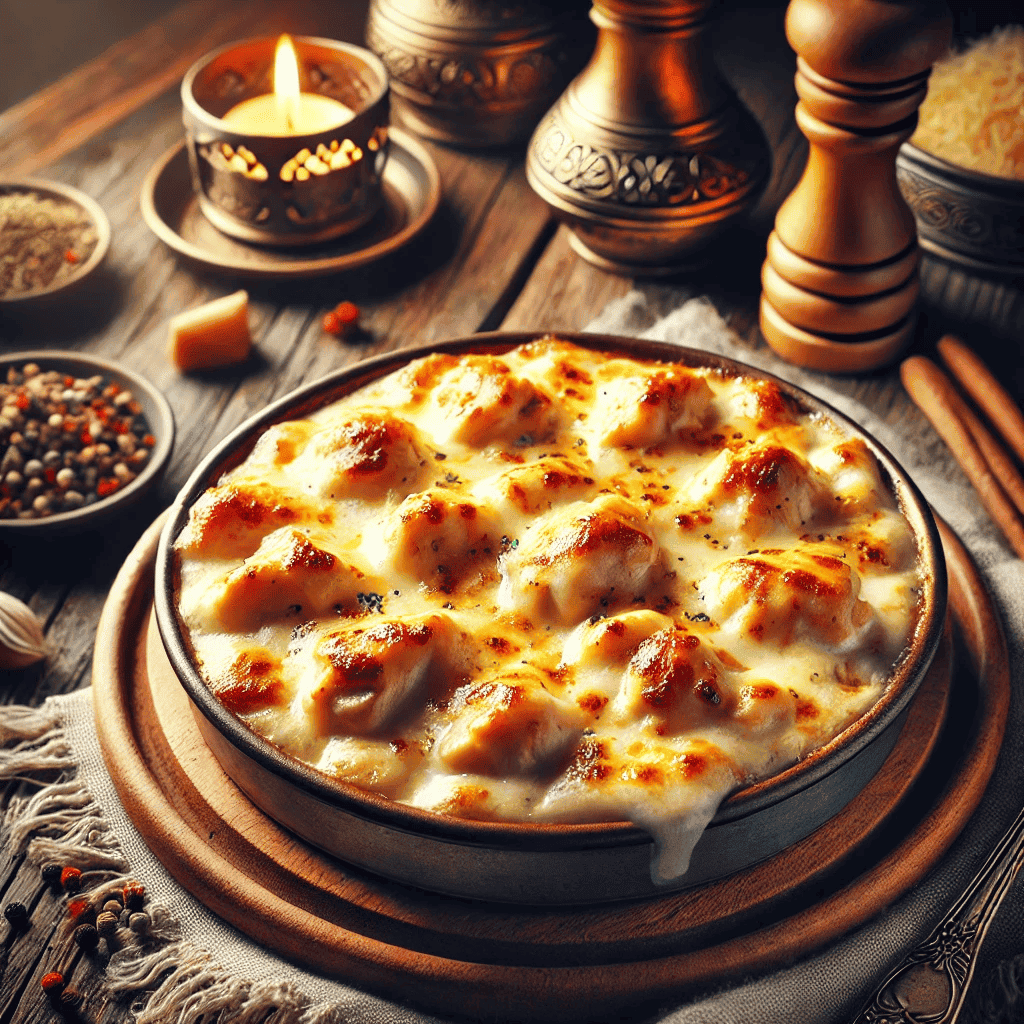Fırında Beşamel Soslu Tavuk